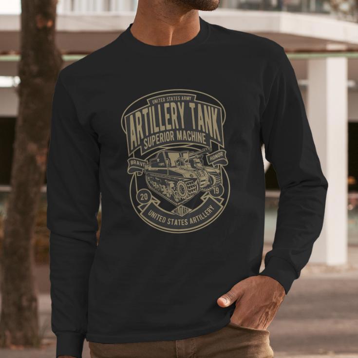 Artillery Tank Long Sleeve T-Shirt Gifts for Him