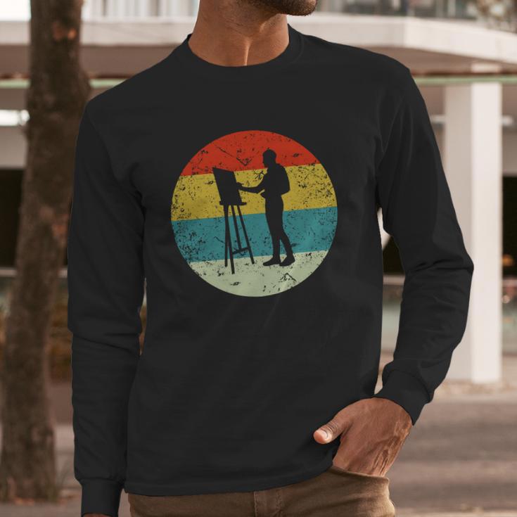 Artist Painting Long Sleeve T-Shirt Gifts for Him