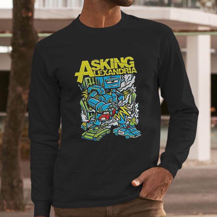 Asking Alexandria Robot Long Sleeve T-Shirt Gifts for Him