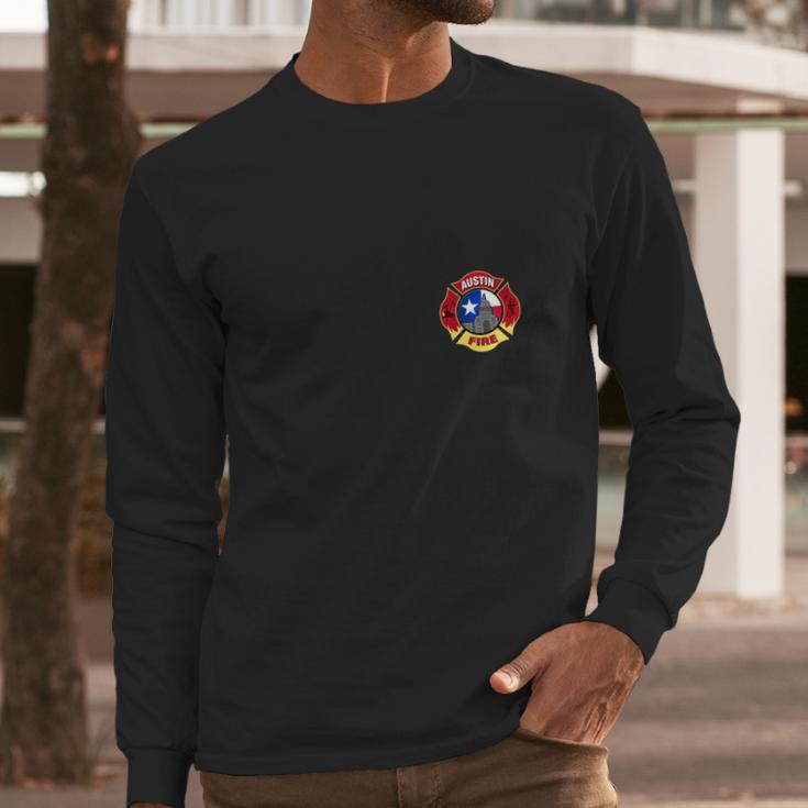 Austin Firefighter Long Sleeve T-Shirt Gifts for Him