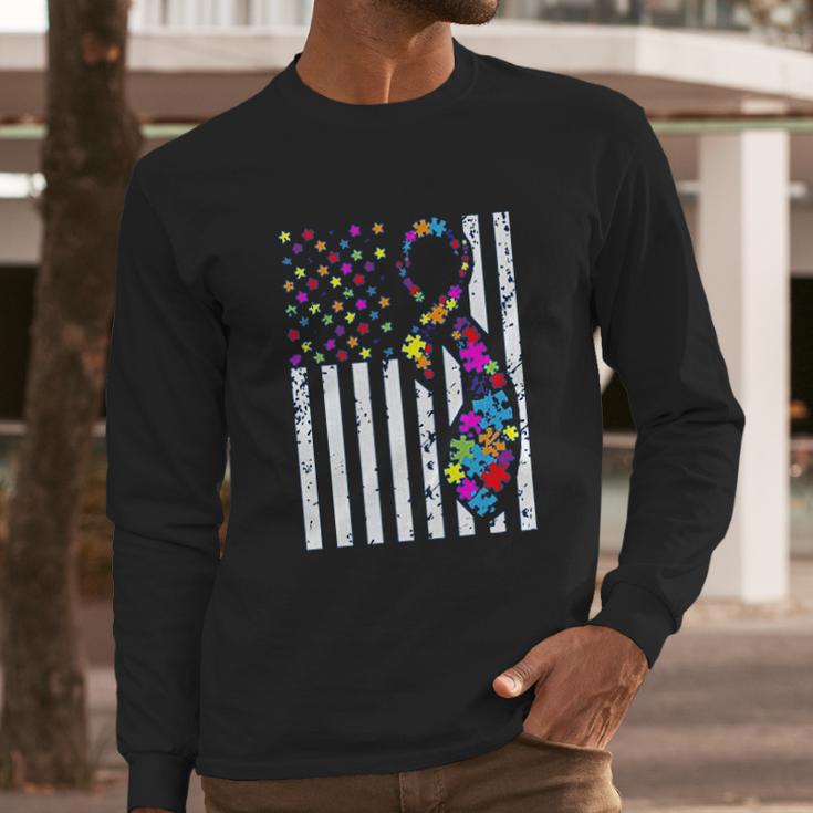 Autsm Falg Long Sleeve T-Shirt Gifts for Him