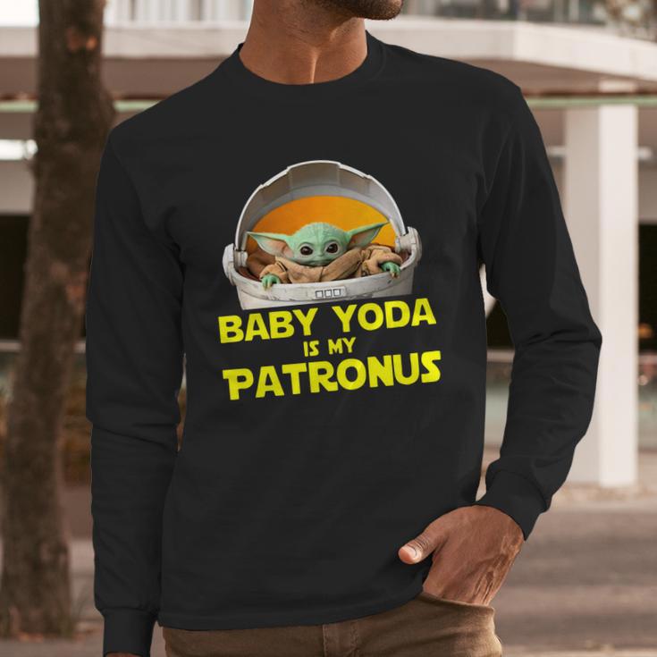 Baby Yoda The Mandalorian Is My Patronus Shirt Long Sleeve T-Shirt Gifts for Him