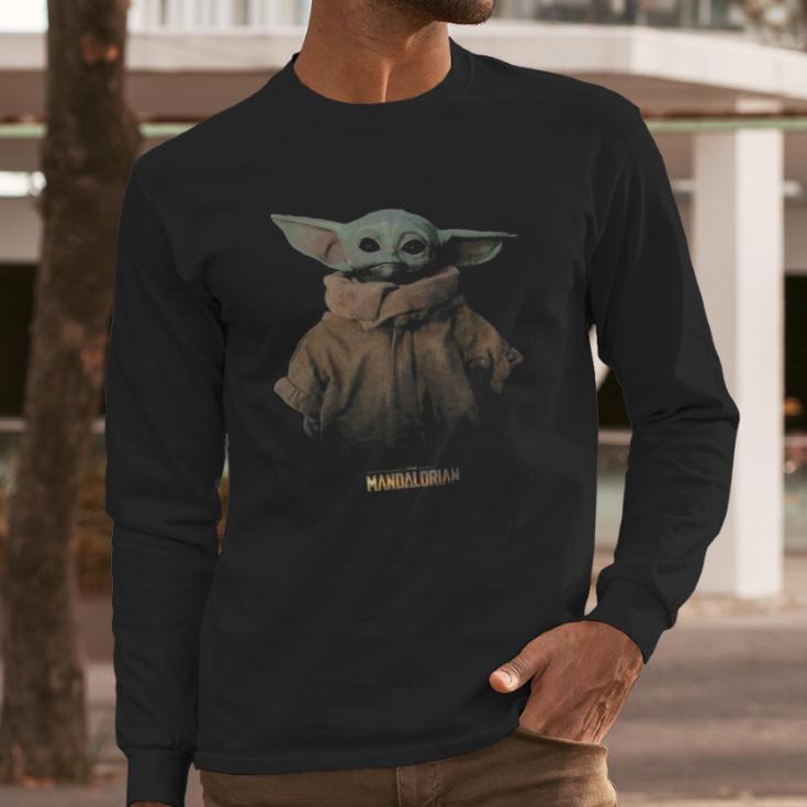 Baby Yoda The Mandalorian Sweater Long Sleeve T-Shirt Gifts for Him