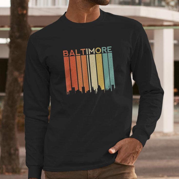 Baltimore Maryland Vintage Long Sleeve T-Shirt Gifts for Him