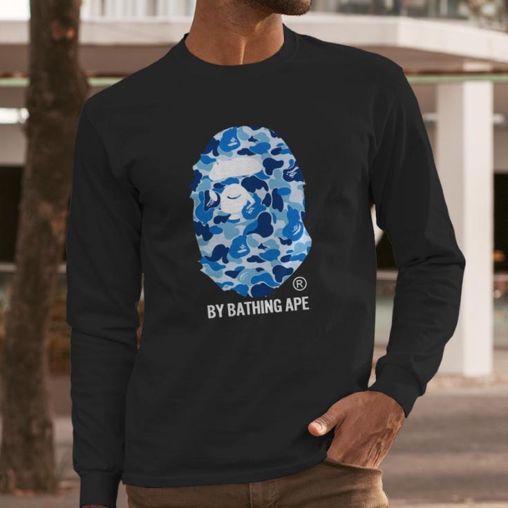 By Bape Abc Blue Camo T-Shirts Long Sleeve T-Shirt Gifts for Him