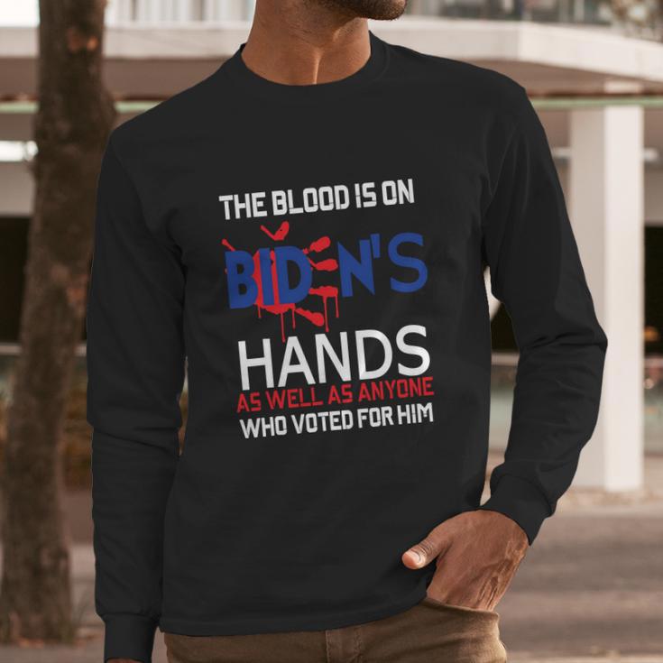 Bareshelves Fjb Bare Shelves Biden Sucks Political Biden Idiot Fuck Biden Long Sleeve T-Shirt Gifts for Him