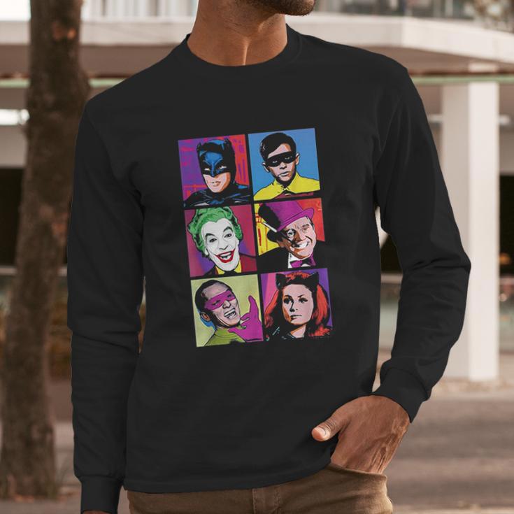 Batman Classic Tv Series Pop Cast Long Sleeve T-Shirt Gifts for Him