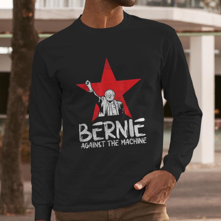 Bernie Sanders Against The Machine Red Star 2020 President Long Sleeve T-Shirt Gifts for Him