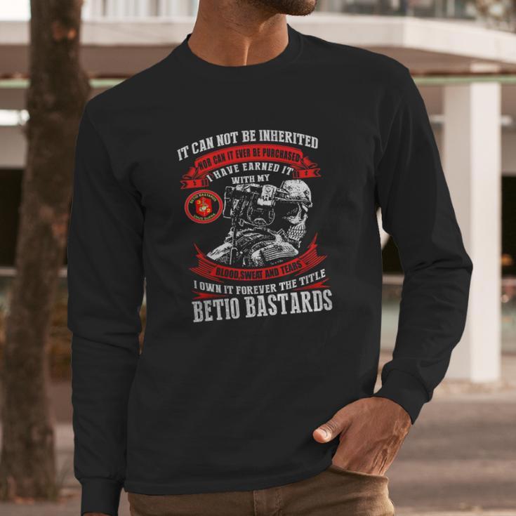 Betio Bastards Tshirt Long Sleeve T-Shirt Gifts for Him