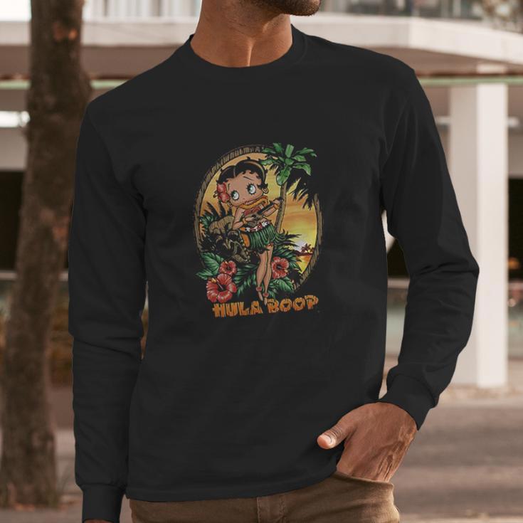 Betty Boop Cartoon Long Sleeve T-Shirt Gifts for Him