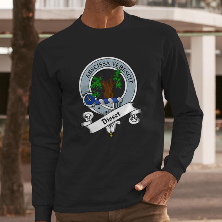 Bisset Clan Badge Scottish Clan Badges Long Sleeve T-Shirt Gifts for Him