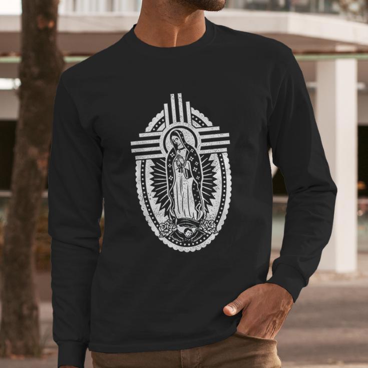 Blessed Virgin Mary Our Lady Of Guadalupe Long Sleeve T-Shirt Gifts for Him