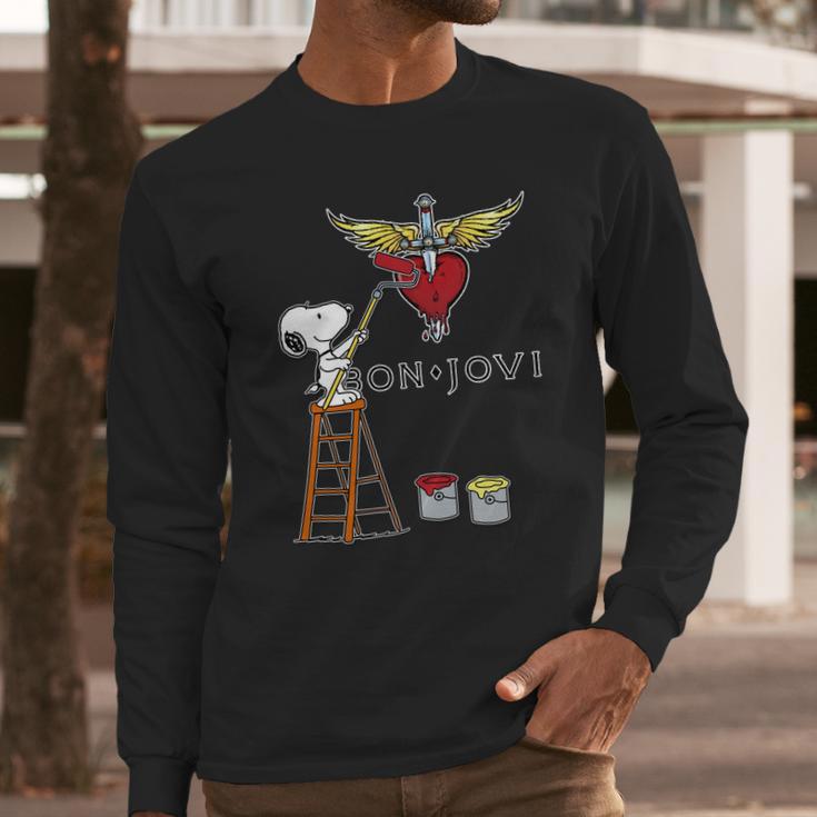 Bon Jovi Painting Long Sleeve T-Shirt Gifts for Him