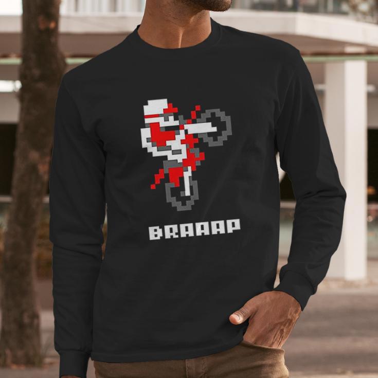 Braaap Dirt Bike Retro Long Sleeve T-Shirt Gifts for Him