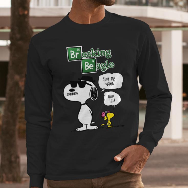 Breaking Beagle Long Sleeve T-Shirt Gifts for Him