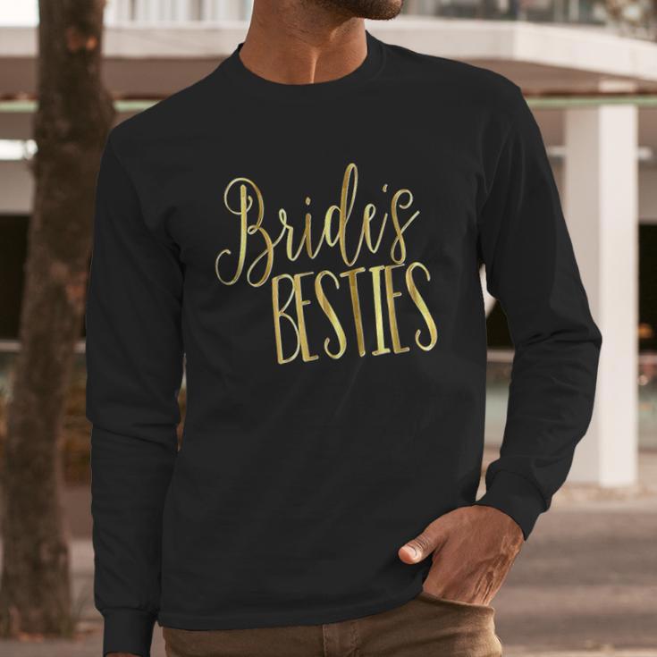 Bridesmaid Brides Besties Wedding Bachelorette Long Sleeve T-Shirt Gifts for Him