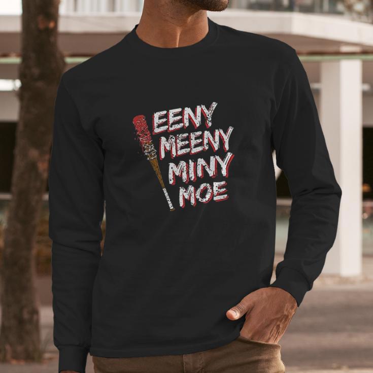 Brisco Brands Eeny Meeny Miny Moe Long Sleeve T-Shirt Gifts for Him