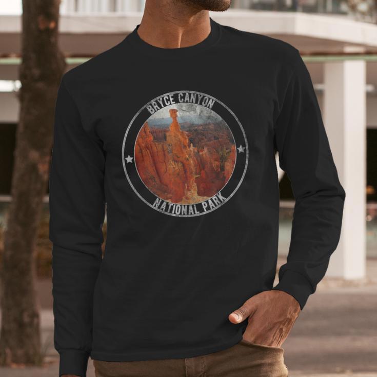 Bryce Canyon National Park Distressed Thors Hammer Long Sleeve T-Shirt Gifts for Him