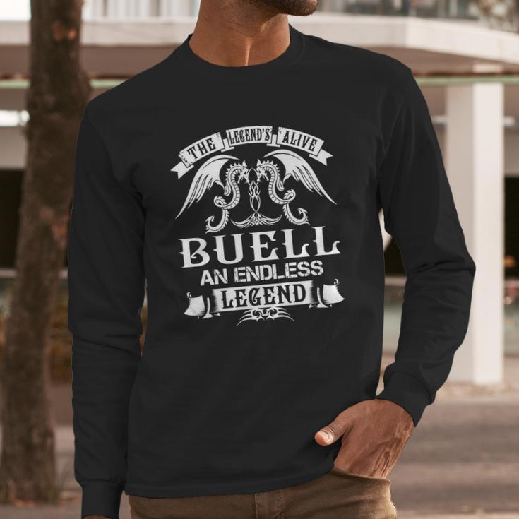 Buell Last Name Surname Tshirt Long Sleeve T-Shirt Gifts for Him