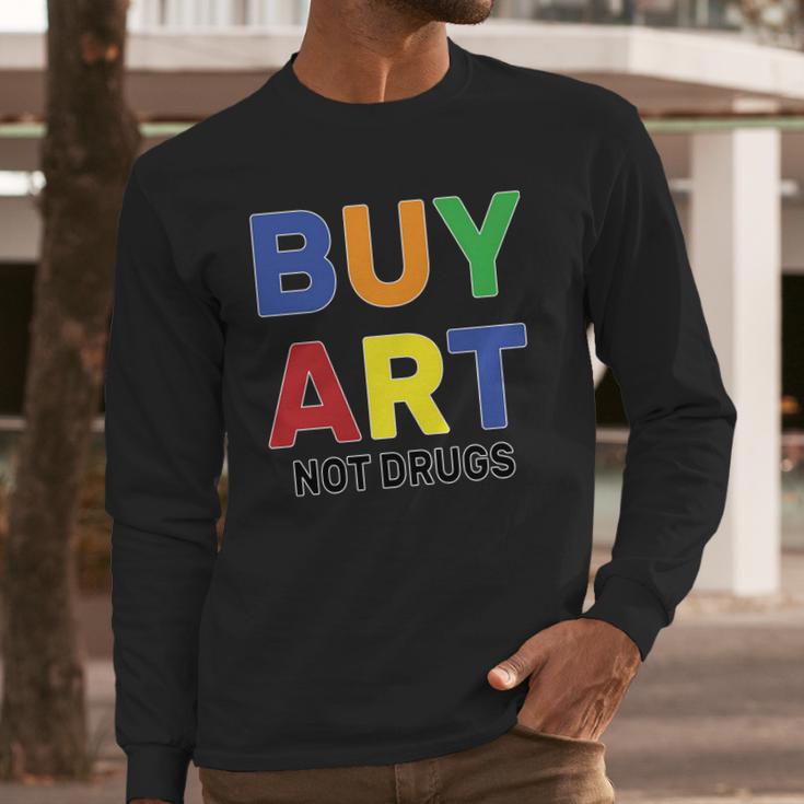 Buy Art Not Drugs Logo Long Sleeve T-Shirt Gifts for Him