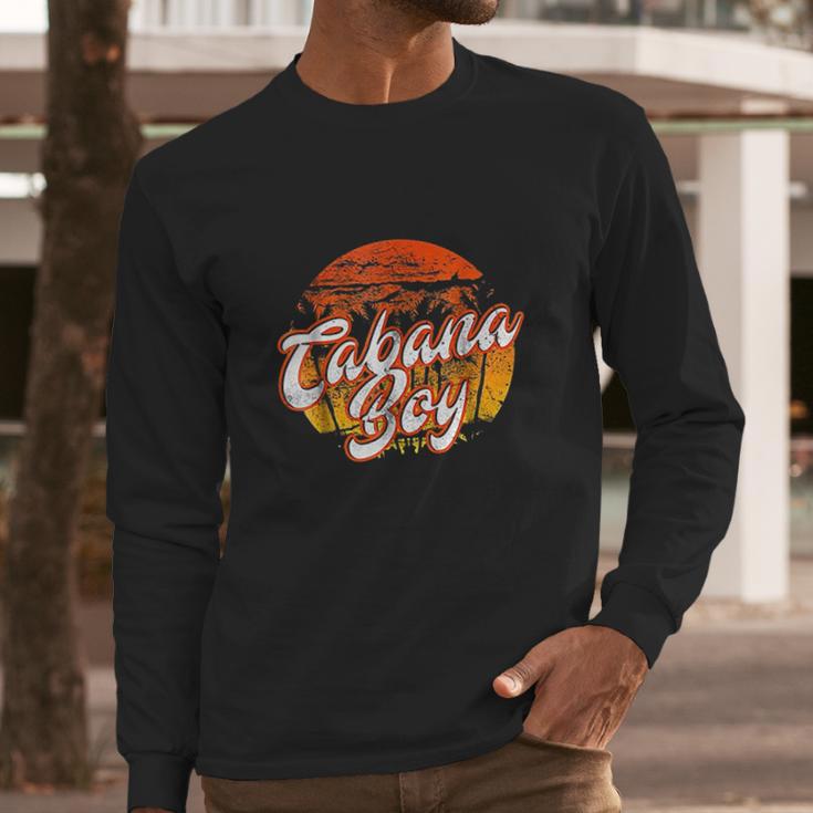 Cabana Boy Retro Classic Pool Boy Palm Beach Long Sleeve T-Shirt Gifts for Him