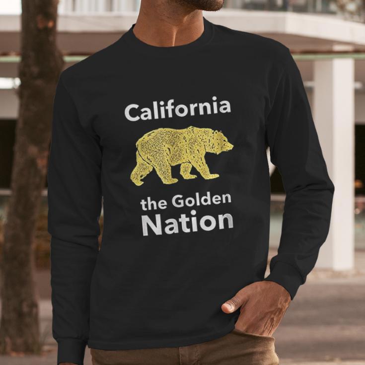 California Golden Nation Long Sleeve T-Shirt Gifts for Him