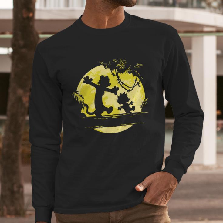 Calvin And Hobbes No Worries Long Sleeve T-Shirt Gifts for Him