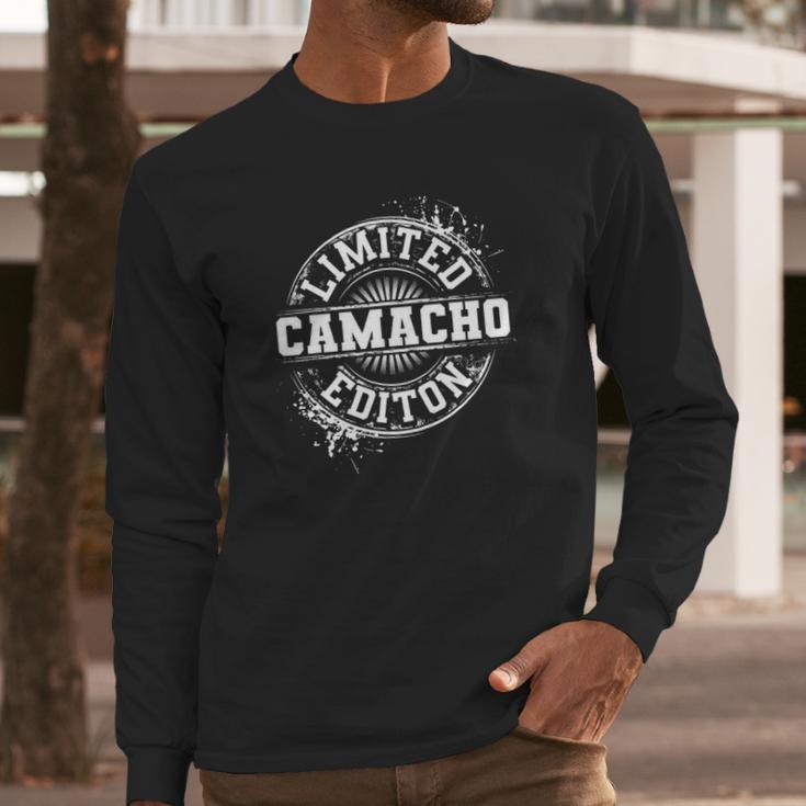 Camacho Funny Surname Family Tree Birthday Reunion Gift Idea Long Sleeve T-Shirt Gifts for Him