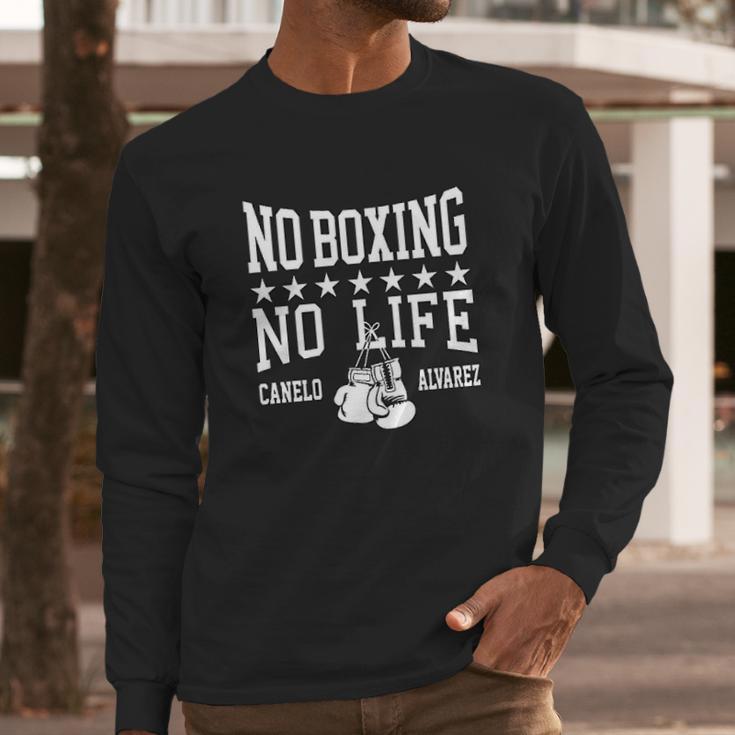 Canelo Álvarez No Boxing No Life Long Sleeve T-Shirt Gifts for Him