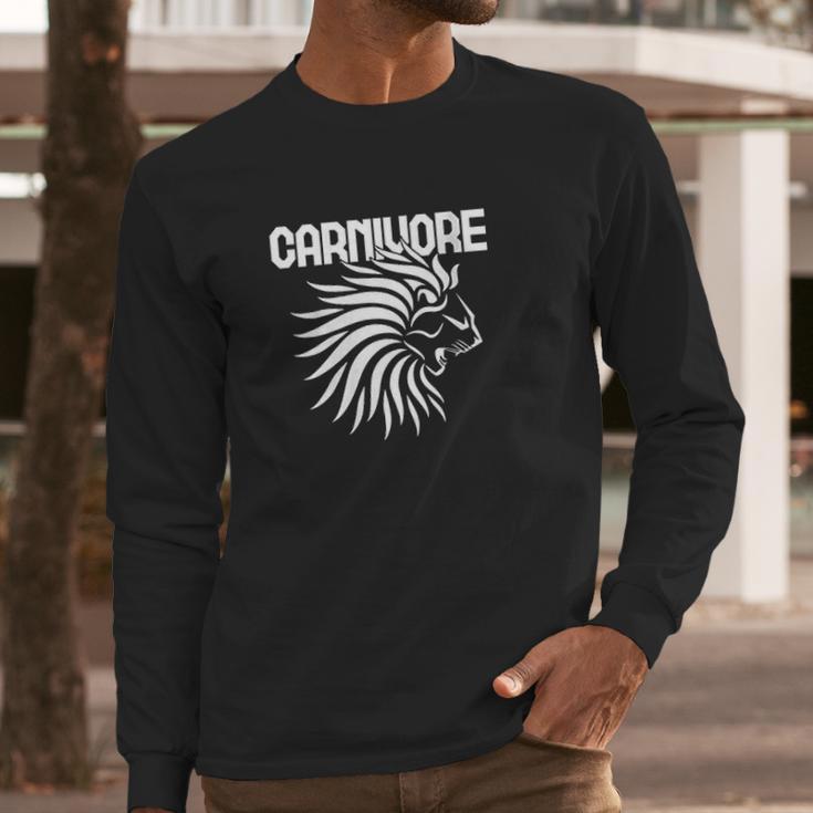 Carnivore Lion Meat Eater Long Sleeve T-Shirt Gifts for Him