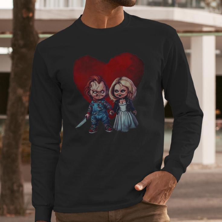 Chucky Love Tiffany Horror Lover Shirt Long Sleeve T-Shirt Gifts for Him