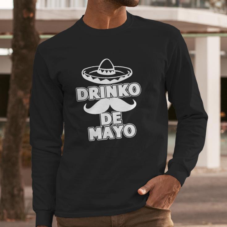 Cinco Drinko De Mayo Mexican Fiesta Party Long Sleeve T-Shirt Gifts for Him