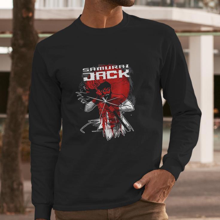 Cn Samurai Jack Red Sun Portrait Long Sleeve T-Shirt Gifts for Him