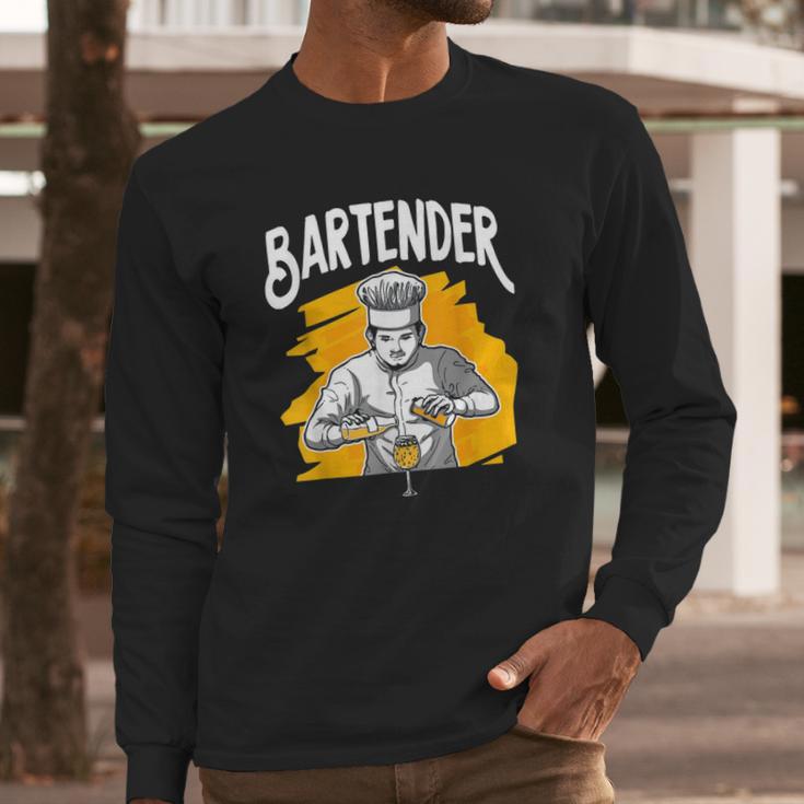 Cocktail Mixologist Bartender Long Sleeve T-Shirt Gifts for Him