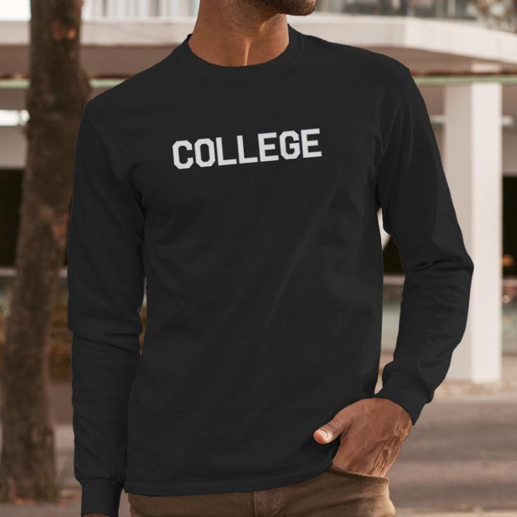 College Funny Animal House University Long Sleeve T-Shirt Gifts for Him