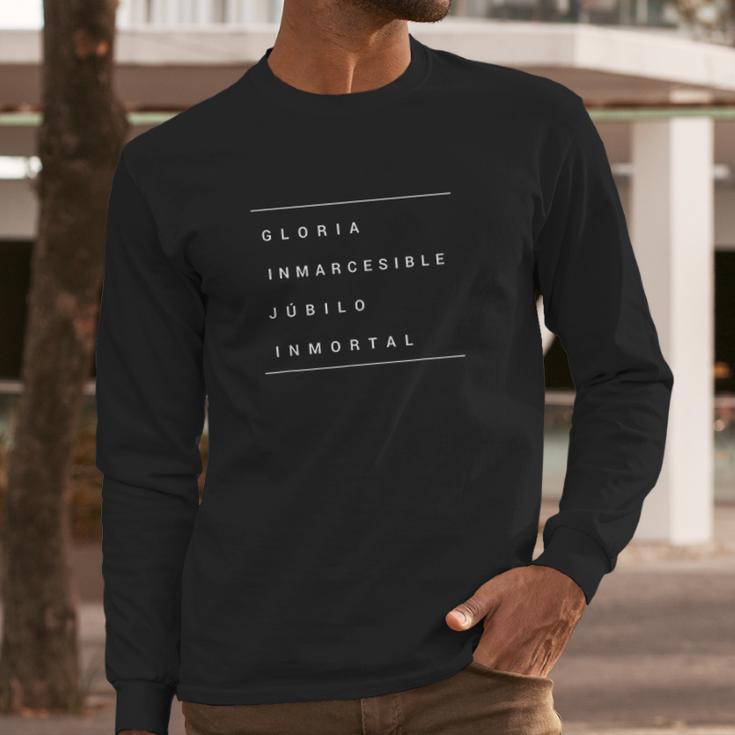 Colombia Gloria Inmarcesible Himno Art Long Sleeve T-Shirt Gifts for Him