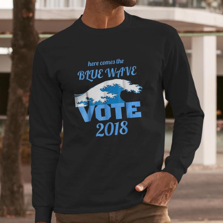 Here Comes The Blue Wave Long Sleeve T-Shirt Gifts for Him