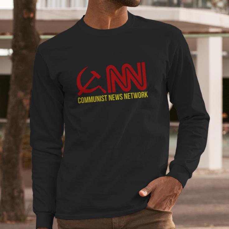 Communist News Network Trump Funny Long Sleeve T-Shirt Gifts for Him