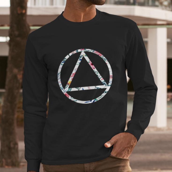 Cool Aa Symbol Narcotics Anonymous Na Aa Funny Gift Long Sleeve T-Shirt Gifts for Him