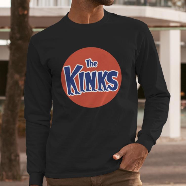 Crystal-Mens-The-Kinks-Orange-Button-Organic-Cotton-Design-T-Shirt Long Sleeve T-Shirt Gifts for Him