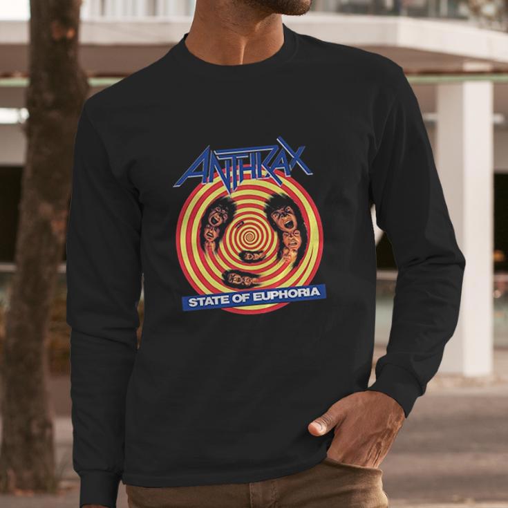 Cuican Men Summer Anthrax Crew Necks Long Sleeve T-Shirt Gifts for Him