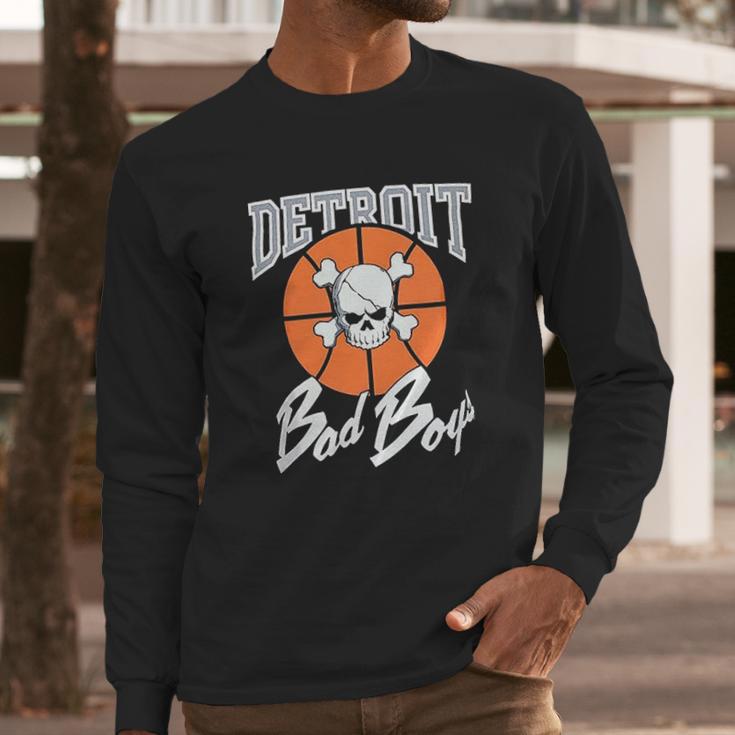 Customizable Detroit Pistons Authentic Bad Boys Long Sleeve T-Shirt Gifts for Him