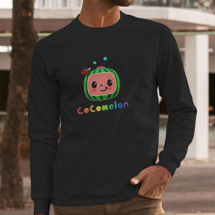 Cute Cocomelon Art Long Sleeve T-Shirt Gifts for Him