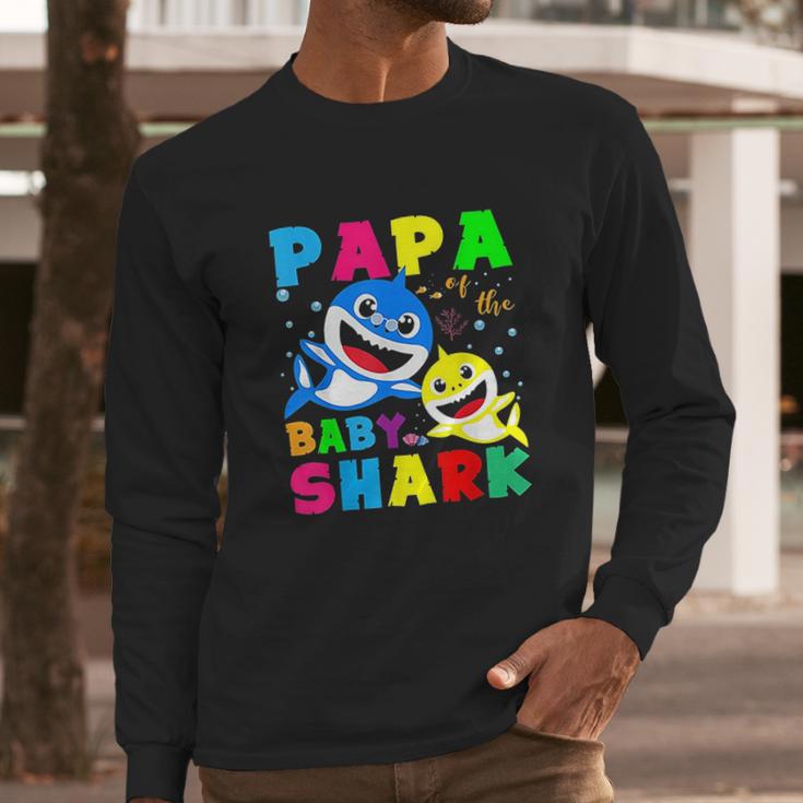 Cute Papa Of The Baby Shark Long Sleeve T-Shirt Gifts for Him