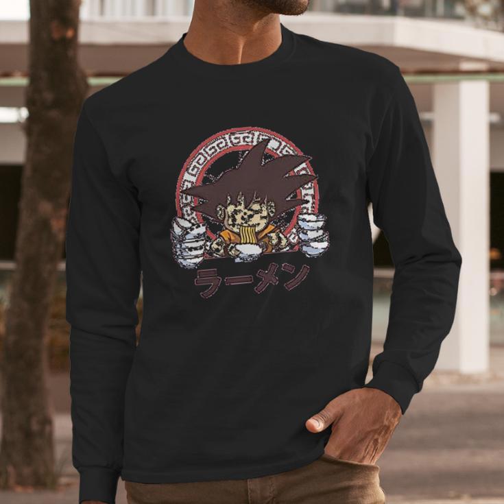 Dbz Goku Eat Ramen Long Sleeve T-Shirt Gifts for Him