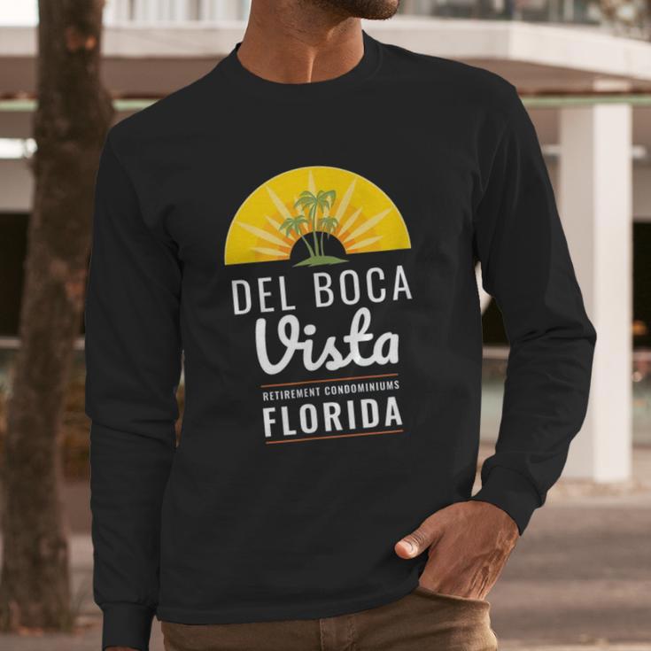 Del Boca Vista Funny Florida Long Sleeve T-Shirt Gifts for Him