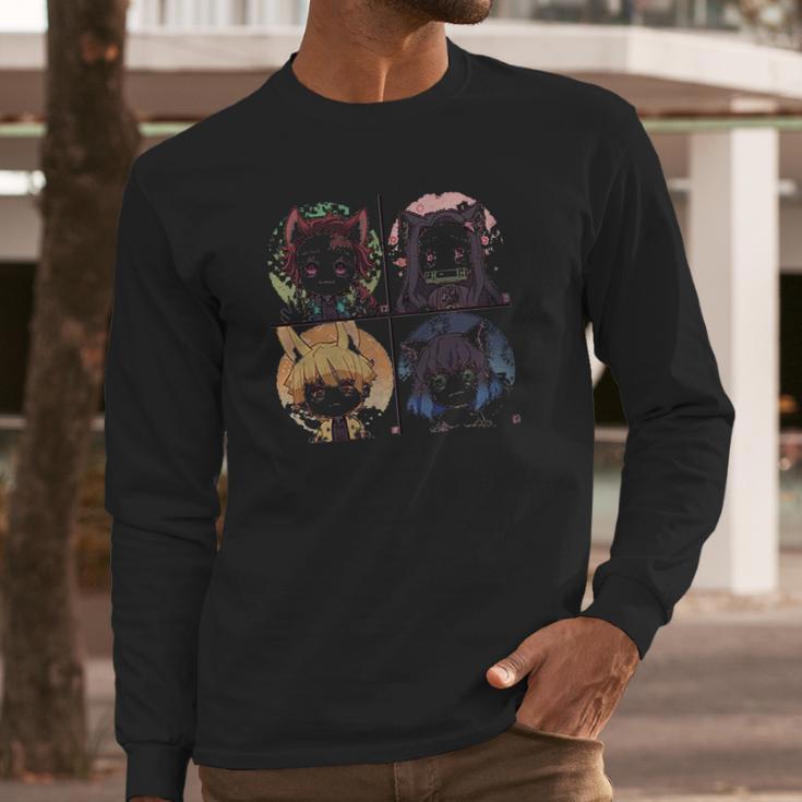 Demon Slayer Characters Long Sleeve T-Shirt Gifts for Him