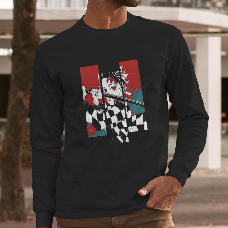 Demon Slayer Illustration Long Sleeve T-Shirt Gifts for Him