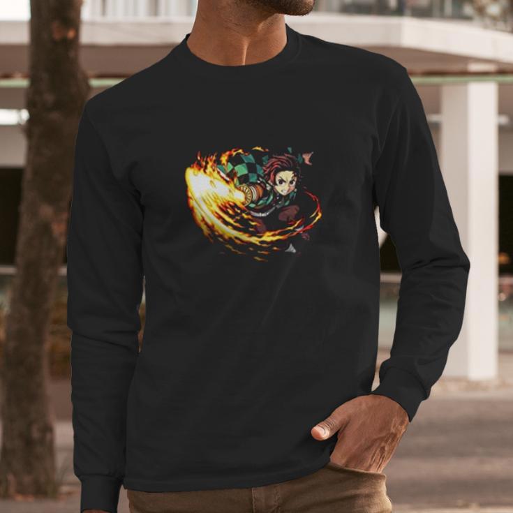 Demon Slayer Sword Of Fire Long Sleeve T-Shirt Gifts for Him