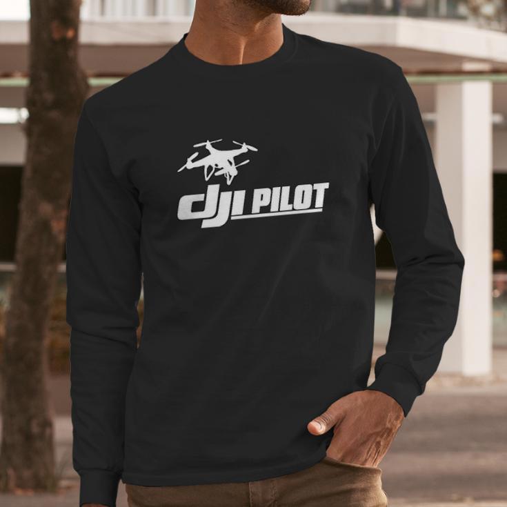 Dji Drone Phantom Pilot Funny Long Sleeve T-Shirt Gifts for Him